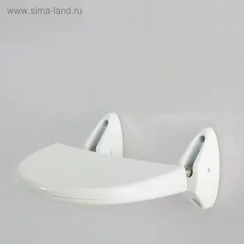 Сиденье настенное белое, нагрузка до 120 кг