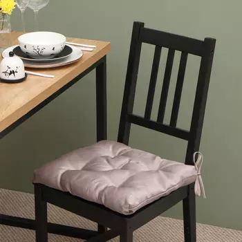 Сидушка 40х40х4см цв.т-бежевый жаккард пэ100%