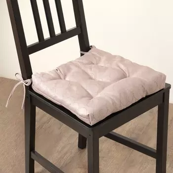 Сидушка Инфини 40х40х4см цв.темно-беж жаккард пэ100%