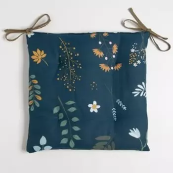 Подушка на стул Доляна Twilight forest 42х42 см, 100% хл, рогожка 164 г/м2