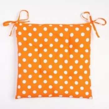 Сидушка на стул "Доляна" Яркий цитрус 42х42х7см, 100% хлопок, 165 г/м2