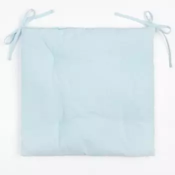 Сидушка на стул "Этель" цвет голубой 42х42см, 100% хлопок