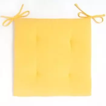 Сидушка на стул "Этель" цв.желтый 42х42см, 100% хл