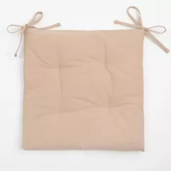 Подушка на стул «Этель» Kitchen, 4242 см, бежевая, 100% хлопок, саржа 220 г/м