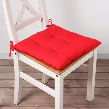 Сидушка на стул Этель New year collection 42х42 см, цвет красный, 100% хл, саржа 190 г/м2