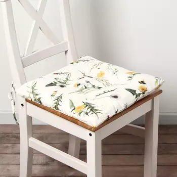 Сидушка на стул Этель «Одуванчики», 42427 см, 100% хлопок, саржа 178 г/м