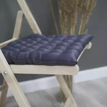 Сидушка с лузгой гречихи, размер 43x43 см, цвет матовый графит