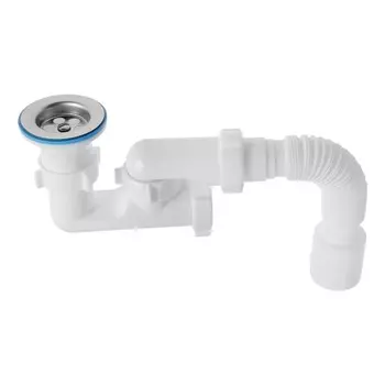 Сифон для душевого поддона "АНИ Пласт" Варяг VE215, 1 1/2" х 40 мм, с гофрой 40/50 мм