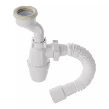 Сифон для писсуара ORIO Р-31009, 1 1/4" х 40 мм, с манжетой d=40/46 мм, с гофрой 40х40/50 мм