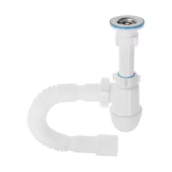 Сифон для раковины "АНИ Пласт" Варяг VC1015, 1 1/4" х 40 мм, с гофрой 40 x 40/50 мм