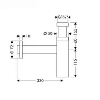 Сифон для раковины Hansgrohe Flowstar S 52105000