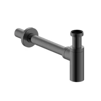 Сифон для раковины IDDIS Optima Home, бутылочный, цвет графит