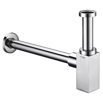 Сифон для раковины WasserKRAFT A072, 1 1/4" x 32 мм, латунь/нержавеющая сталь, хром
