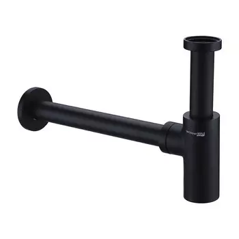 Сифон для раковины WasserKraft A094, 1 1/4, черный
