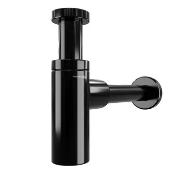 Сифон для раковины WasserKRAFT A171, 1 1/4" x 32 мм, латунь, черный