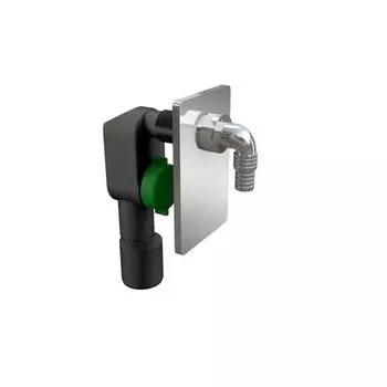 Сифон для стиральной и посудомоечной машины BONOMINI 3200CR50B9WZ, под штукатурку, хром