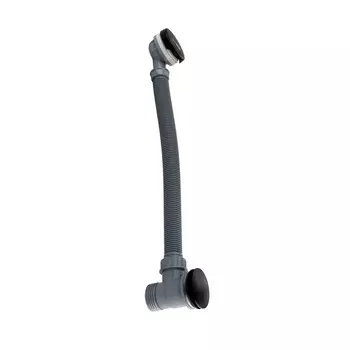 Сифон для ванны WasserKRAFT A159, 1 1/2", перелив, click/clack, латунь/ПВХ, черный