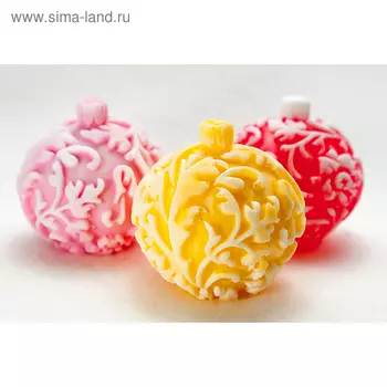 Силиконовая форма для мыла «Шар на ёлку лесной»