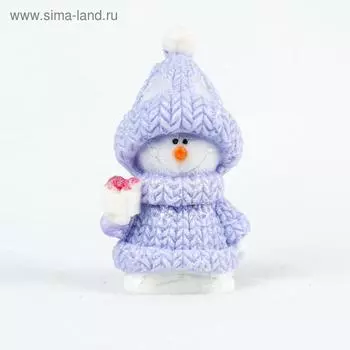 Силиконовая форма для мыла Снеговичок №2