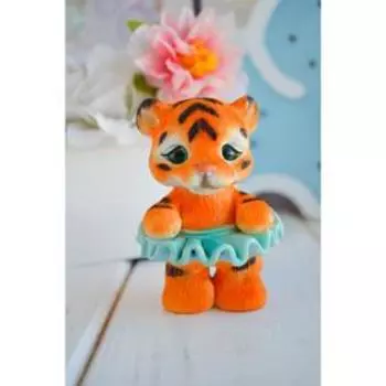 Силиконовая форма для мыла «Тигрёнок в юбочке»