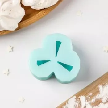 Силиконовая форма «Кристаллы», 2,1×2,1×2,4 см, цвет бирюзовый