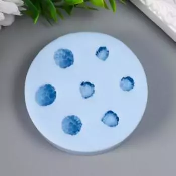 Силиконовая форма «Малина круглая» d 1 ягоды - 1 см ( на форме 7 ягод) МИКС