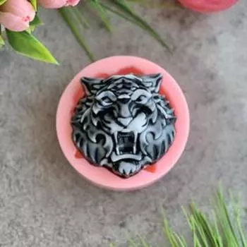 Силиконовая форма «Морда тигра брутал 2D S»