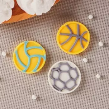 Силиконовая форма «Мячи», 12,59 см, ячейки d=4 см, d=3 см, цвет прозрачный