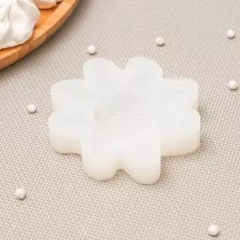 Силиконовая форма «Солнышко 2,5D», 8×7,3×1,6 см, цвет прозрачный