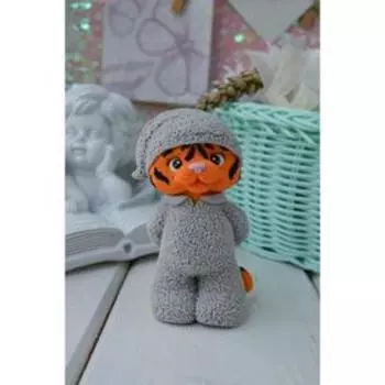 Силиконовая форма «Тигрёнок в колпачке S»