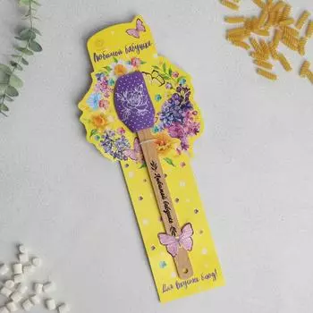 Лопатка силиконовая KONFINETTA «Любимой бабушке» на формовой подложке, 16,2 х 38,4 см