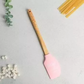 Силиконовая лопатка «Вкус счастья» на формовой подложке, 11.1 30 см