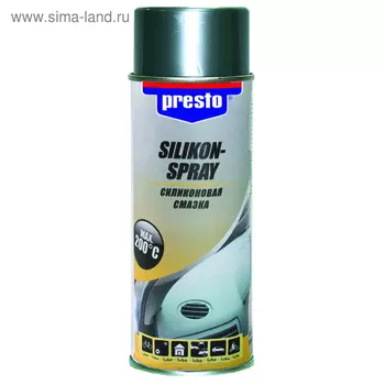 Силиконовая смазка PRESTO, 400 мл, аэрозоль