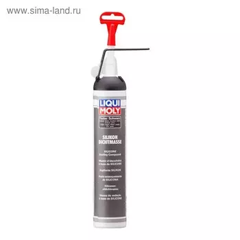 Силиконовый герметик LiquiMoly Silicon-Dichtmasse schwarz (черный), 0,2 л(6185)