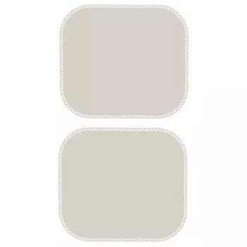 Силиконовый коврик Maid, 40х35 см, 2 шт, цвет светло-серый