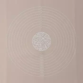 Коврик для выпечки и раскатки теста с разметкой Доляна «Капучино», силикон, 7050 см, бежевый