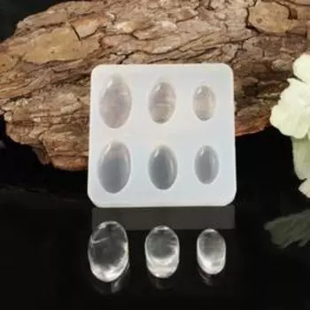 Силиконовый молд «6 овалов»