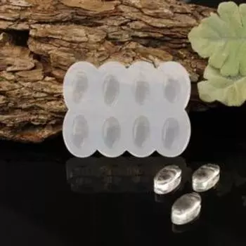 Силиконовый молд «8 овалов», 14×24 мм