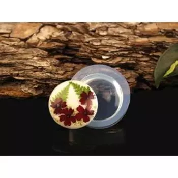 Силиконовый молд круглой линзы, Л-9, d-36 мм, h-7 мм