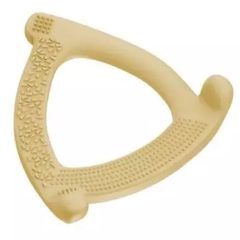 Силиконовый прорезыватель, светло- желтый