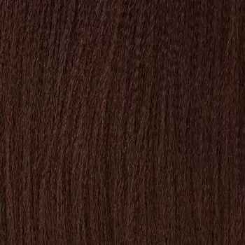 SIM-BRAIDS Канекалон однотонный, гофрированный, 65 см, 90 г, тёмно-русый(#8)