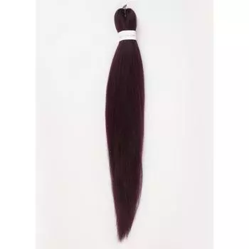 SIM-BRAIDS Канекалон однотонный, гофрированный, 65 см, 90 гр, цвет баклажановый(#99J)