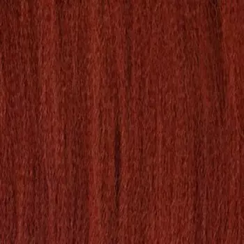 SIM-BRAIDS Канекалон однотонный, гофрированный, 65 см, 90 гр, цвет тёмно-рыжий(#350)