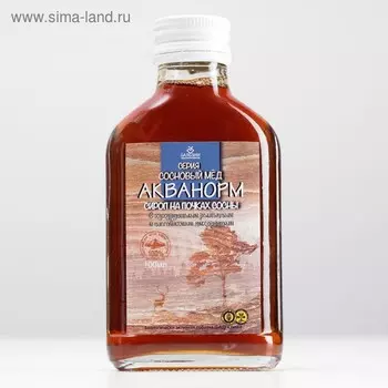 Сироп «Акванорм мочегонный» Сосновый мед, флакон 100 мл, БАД