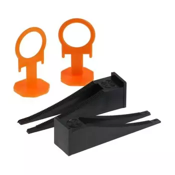 Система выравнивания плитки ЛОМ, Зажим Кольцо 1.5 мм + клин (250 + 250 шт.), коробка