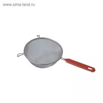 Ситечко Regent inox Pro, ручка пластиковая, прутковая, d=7 см