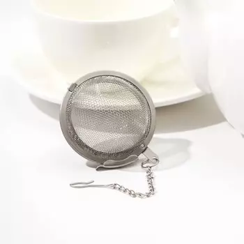 Ситечко для чая Доляна «Классика», d=5 см, нержавеющая сталь, серебристое