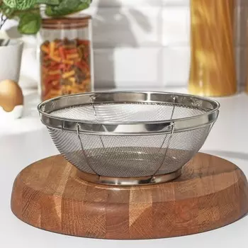 Сито для просеивания Доляна «Универсал», d=21.5 см, серебристое