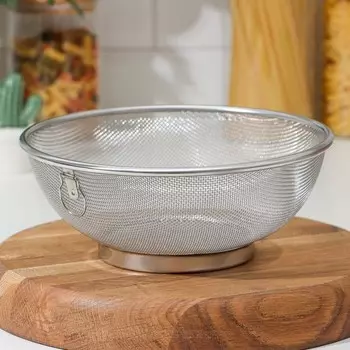 Сито для просеивания Доляна Dorial, d=22 см, 304 сталь, серебристое