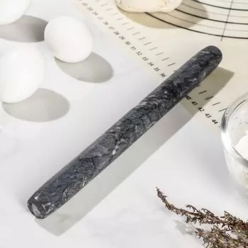 Скалка из мрамора Magistro, 252,2 см, цвет чёрный